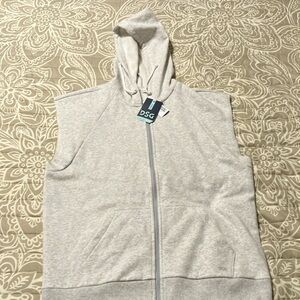 DSG Women’s Size M CVC Short Sleeve Full-Zip Jacket Hoodie Gray NWT $40